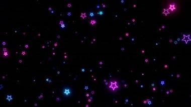 Neon Starfield Akıntısı Kusursuz Kozmik Döngü