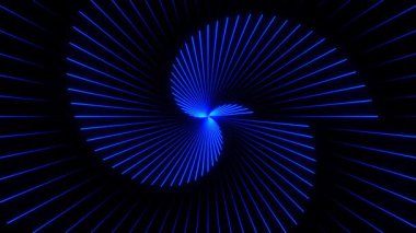 Parlak Spiral Darbe Fütürist Parlak Animasyon
