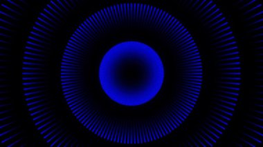 Mavi Radikal Çember Gelecekçi Konsantrik Döngü