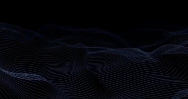 Boş Döngü Canlandırılmış Arkaplanda Dalga Biçimi Bir Nabız