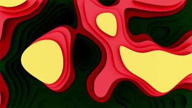 canlı soyut katmanlı arka plan animasyon 3D sıvı tasarım döngüsü