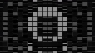 Dinamik Gölgeleme Döngüsü Canlandırılmış Radiant Metalik Izgara Soyut Geometrik Doku