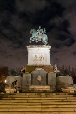 İspanya, Madrid 'de Kral IV. Philip' in Atlı Heykeli