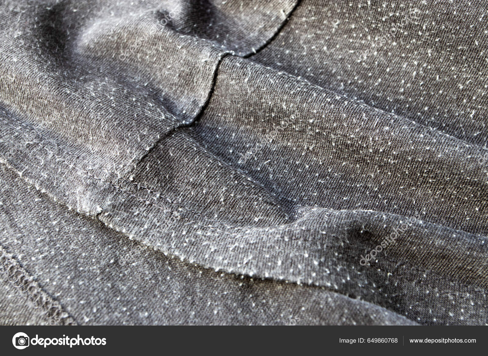 Bobble Στο Γκρι Βαμβακερό Πλεκτό Ύφασμα Βλεφαρίδες Στα Ρούχα Χάπι —  Φωτογραφία Αρχείου © photohampster #649860768