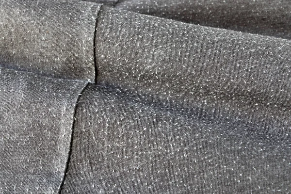 Gri Pamuklu Örgü Kumaşında Tüy Yumağı Giysilerdeki Pamuk Yumakları Tişörtünü — Stok fotoğraf