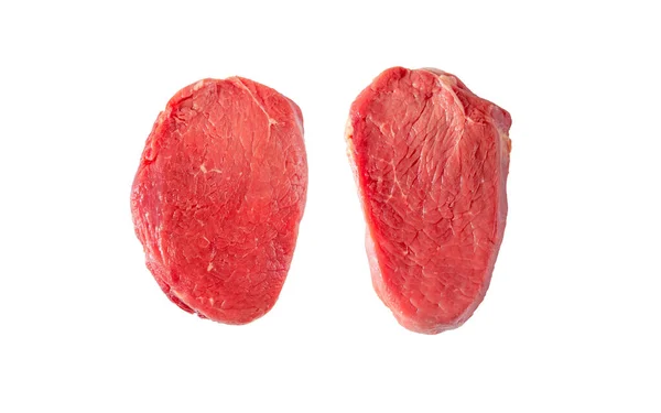 Beef Tenderloin Eye Fillet File Mignon Tender Meat Raw Steaks — Stock Photo, Image