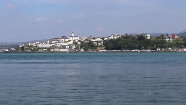 Castropol Spanya Mayıs 2022 Galiçya Nın Ribadeo Kasabasından Castropol Görüntüsü — Stok video