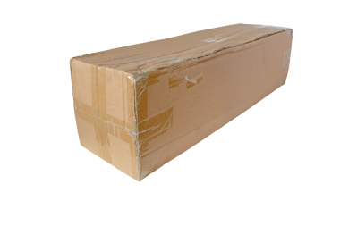 Kahverengi karton posta kutusu saydam png izole edildi. Posta kutusu. Posta paketi.