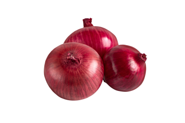 Mor tatlı soğan sebze grubu şeffaf png izole. 