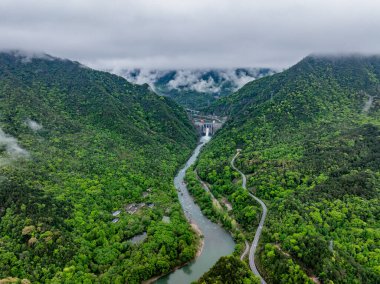 Yazın dağların manzarası