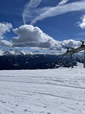 Karda güzel kış dağları