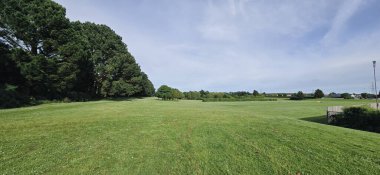 İtalya 'nın kırsal kesimindeki golf kulübü.