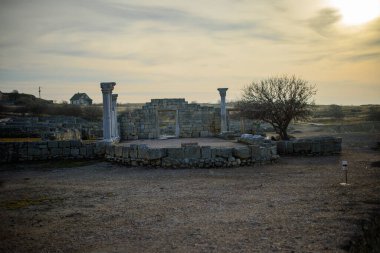 Ukrayna 'nın Kırım Bölgesi, Yunan Hersones kentinin kalıntıları