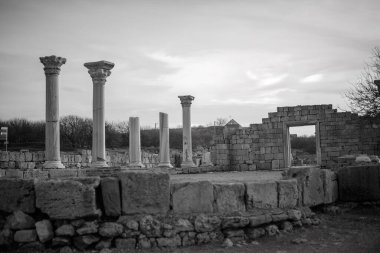 Ukrayna 'nın Kırım Bölgesi, Yunan Hersones kentinin kalıntıları