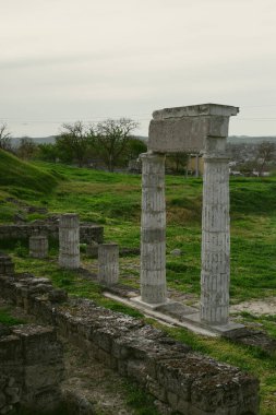Antik Pompei 'nin antik Yunan tapınağı, İtalya