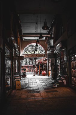 Barselona, İspanya 'nın sokak manzarası