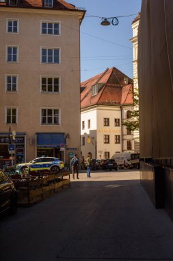 Stockholm, İsveç Eski kasabadaki tipik bir şehir