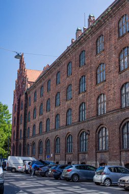 Kopenhag, Danimarka - 15 Haziran, 2017: Eski Kopenhag şehri.