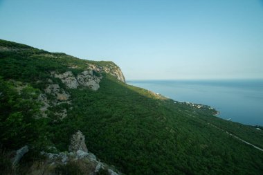 Karadeniz kıyısı manzarası. Kırım