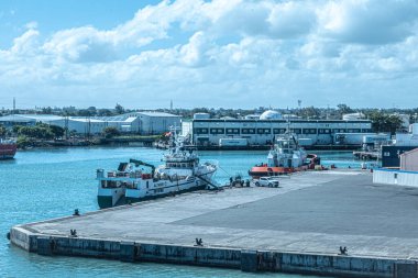 Başkent İsrail 'in adasının limanının manzarası.