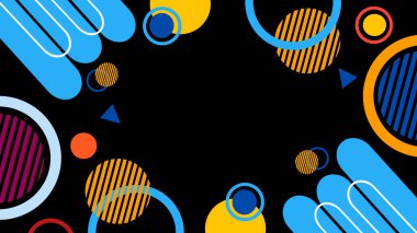 Soyut çemberlerle kusursuz desen