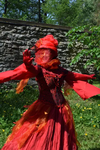 Tallinn 'de Ateşli Karnaval Kostümü