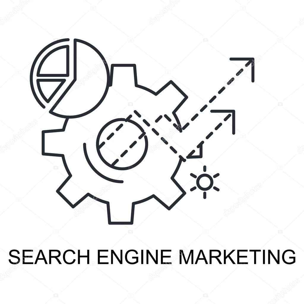 The practice of increasing website visibility through paid advertising and optimization techniques on search engines.