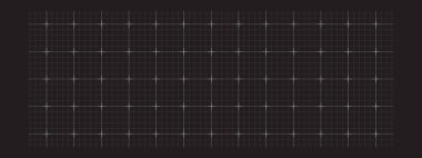 Beyaz şebeke ve grafik çizgileri olan kağıt siyah bir sayfa, temiz bir plan oluşturur. Mimari ya da mühendislik görselleri için harika. Vektör illüstrasyonu