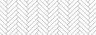 Keskin kiremit çizgileri olan ringa kemiği deseni. Kusursuz bir hizada tekrarlanan doku düzeni. Basit tasarım iç projeler için idealdir. Vektör illüstrasyonu.