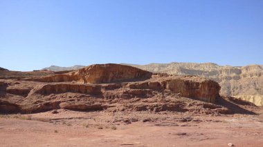 Güney Ürdün 'deki Negev Çölü manzarası