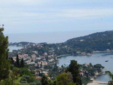Monaco-panoramik manzara Monte Carlo 'nun tepesinden