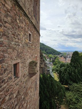 Güzel ortaçağ mimarisinin manzarası