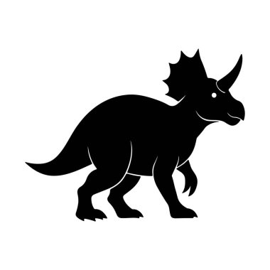 Dinozor vektör simgesi. Beyaz arkaplan saurus üzerinde izole vektör simgesi.