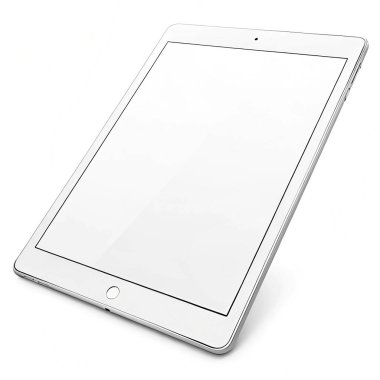 boş ekran izole edilmiş modern dijital tablet pc