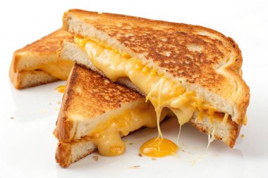 Peynirli tost ve peynir ve domates soslu.
