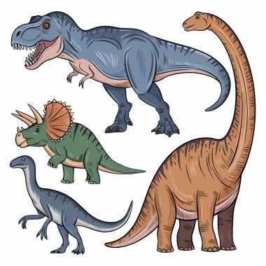 El Çizimi Dinozor Resimleri Koleksiyonu