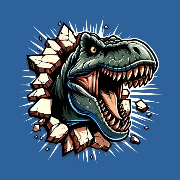 Kızgın T-Rex Duvarı Kırıyor