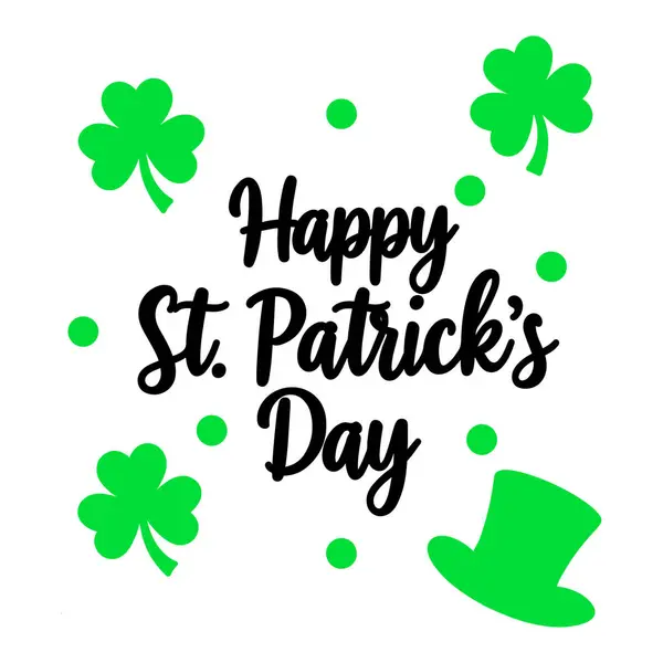 Yonca ve cüce şapkalı Aziz Patrick Günü 'nüz kutlu olsun.