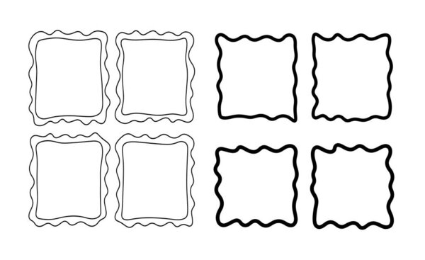 Комплект рамок для наклеек и этикеток, зона для выдержки области письма, черно-белые декоративные рамки, декоративные винтажные рамки.