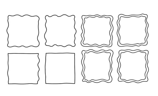 Комплект рамок для наклеек и этикеток, зона для выдержки области письма, черно-белые декоративные рамки, декоративные винтажные рамки.