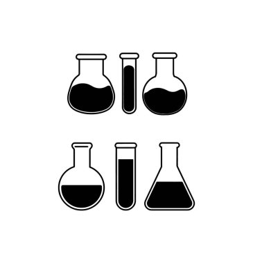 test tüp vektör simgesi