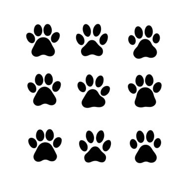 köpek pençesi vektörlü kalp