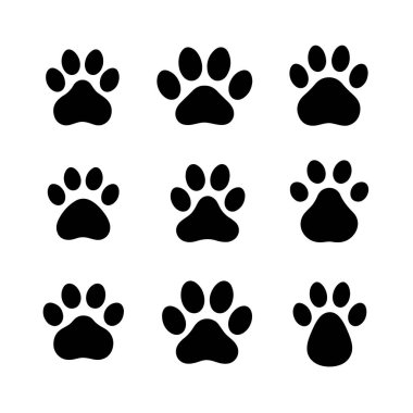 köpek pençesi vektörlü kalp