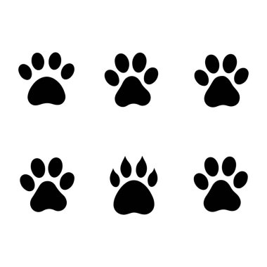 köpek pençesi vektörlü kalp