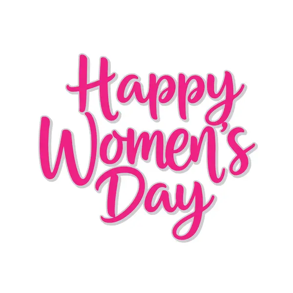 Soyut mutlu kadınlar günü logosu, mutlu kadınlar günü, aşk vektör logosu tasarımı, pembe renk, kırmızı renk, siyah renk logosu tasarımı