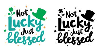 Şeffaf bir arkaplanda Aziz Patrick Günü etiketi. Bu bir vektör çizimi..