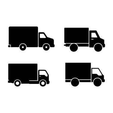 Güçlü Kamyon Silüeti Tasarımı Minimalist Ağır Araç Taşımacılık Konseptleri Çizimi