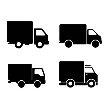 Güçlü Kamyon Silüeti Tasarımı Minimalist Ağır Araç Taşımacılık Konseptleri Çizimi