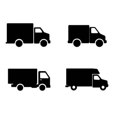 Güçlü Kamyon Silüeti Tasarımı Minimalist Ağır Araç Taşımacılık Konseptleri Çizimi