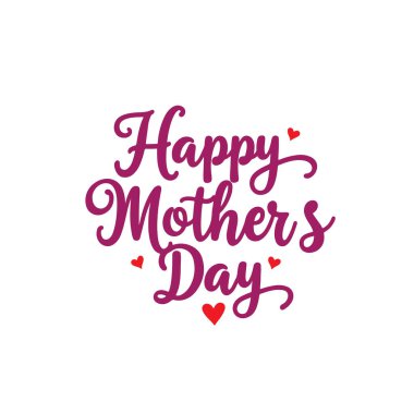 Anneler Gününüz kutlu olsun. El yapımı kaligrafi vektör çizimi. Kalpli anneler günü kartı.